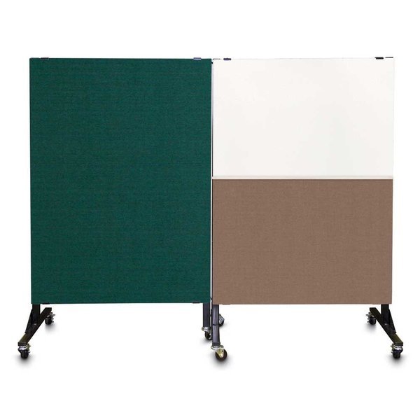 Enclosed Corkboard, 3 Door, 96